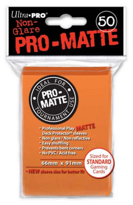 Ultra Pro UP84184 Pro-Matte Orange Deck Protector
