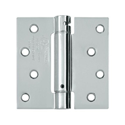 Deltana DSH44U26 4 in. x 4 in. Single Action Steel Spring Hinge (Set of 10) (Chrome)