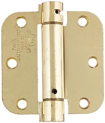Deltana DSH35R43/4  Single Action Steel 3 1/2-Inch x 3 1/2-Inch x 1/4-Inch Spring Hinge