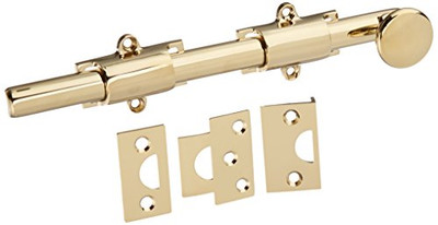 DEL 8SB003 CR003 HVY DUTY      8 IN SURFACE BOLT HD BRASS      8SB003                     