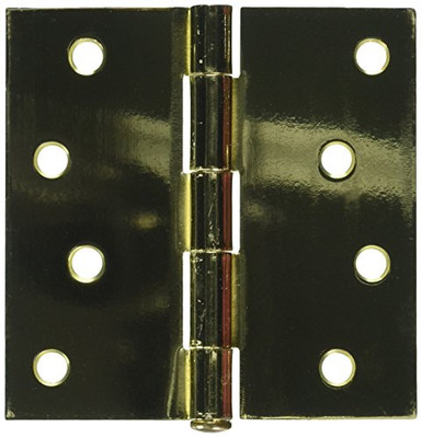 Deltana S44U3-R 4 in. x 4 in. Residential Square Steel Hinge - Pair (Set of 10) (Residential - Polished Brass)