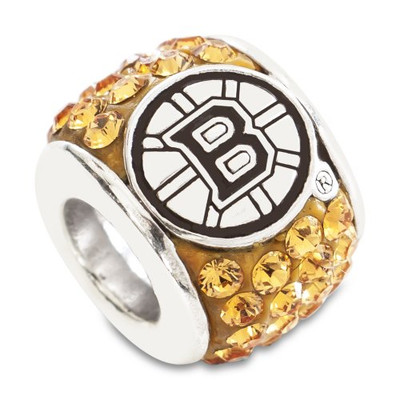 Logo Art BRI070CHM-SS Boston Bruins Sterling silver Premier Bead charm