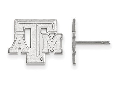 LogoArt SS070TAM Sterling Silver LogoArt Texas A&M University Small Post Earrings