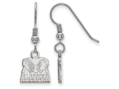 LogoArt SS064UAL Alabama Extra Small (3/8 Inch) Dangle Earrings Wire (Sterling Silver).