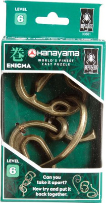 ENIGMA Hanayama Cast Metal Brain Teaser Puzzle (Level 6)