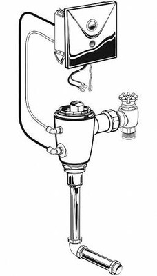 American Standard Selectronic Con Sel Urinal Fv, Bs, Base, 0.125 Gpf American Standard 606b.301.007