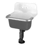 American Standard 7695000.020 NEW AKRON SINK-PB WHT American Standard Wall Mounted Sink - New Akron S