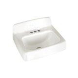 American Standard 4869.004.020  Regalyn Enameled Cast Iron Wall Hung Sink with 4-Inch Faucet Spacing, White