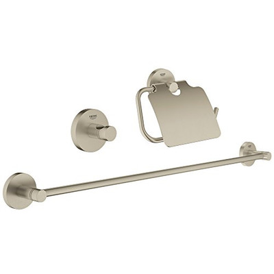 Grohe 40775EN1 Essentials Guest Bathroom Accessories set, 3-in-1, brushed nickel