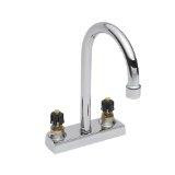American Standard 7400000.002 7400.00.002 Heritage Centerset Gooseneck Lavatory Faucet, Less Handles, Polished Chrome (Handles Not Included)