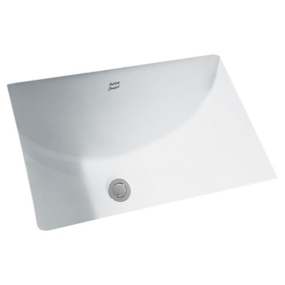 American Standard 614.000.020 614000.020 Studio Ceramic undermount Rectangular Bathroom sink, 21.25'' L x 15.25'' W x 8.25'' H, White