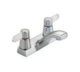 American Standard 5400.142H.002  Heritage Centerset Lavatory Faucet with Red and Blue Indexed Handles without Drain, Polished Chrome