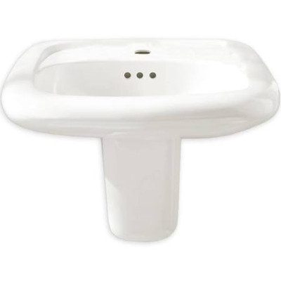 American Standard A9024001EC020 9024.001EC Decorum 20" Wall Mounted Bathroom Sink with EverCle, White