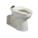 American Standard 3696.001.020  Priolo Right Height Elongated Top Spud Toilet Bowl Only with Slotted Rim, White
