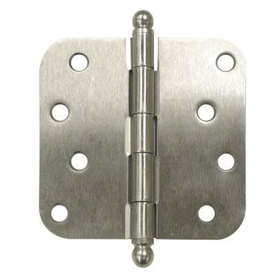 Deltana S44R5HDB1B  HD Ball Bearings Steel 4-Inch x 4-Inch x 5/8-Inch Radius Hinge