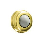 Deltana WB100U3 1 in. Dia. Solid Brass Flush Bumper in Polished Brass (Set of 10)