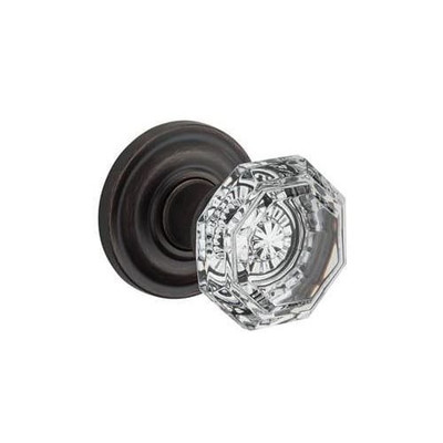 Baldwin PSCRYTRR112 Reserve Passage Crystal Knob with Traditional Round Rose Venetian Bronze Finish