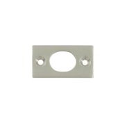 Deltana SP6FBU15 SP6FB 1-3/4" x 1" Strike Plate for 6" Flush Bolt, Satin Nickel
