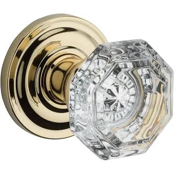 Baldwin FDCRYTRR003 BWR FULL DUMMY CRYSTAL KNOB 003003 TRADITIONAL ROUND