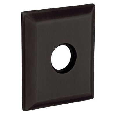Baldwin R033102PV  Oil Rubbed Bronze Pair of 3.225" Height Square Privacy Rosettes