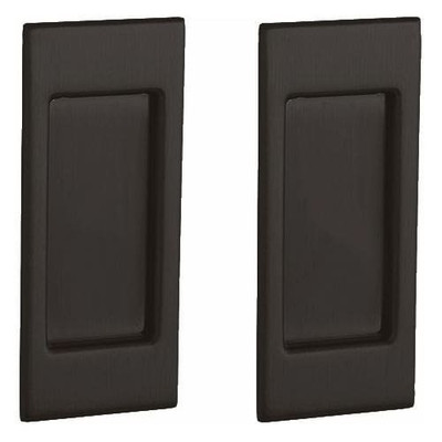 Baldwin PD006102PASS PD006.PASS Santa Monica Passage Pocket Door Set with Door Pull from the, Oil Rubbed Bronze