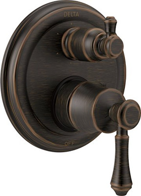 Delta T24997-RB Faucet Cassidy Traditional Monitor 14 Series Valve Trim with 6-Setting Integrated Diverter, Venetian Bronze