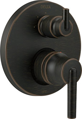Delta T24859-RB Faucet Trinsic Contemporary Monitor 14 Series Valve Trim with 3-Setting Integrated Diverter, Venetian Bronze