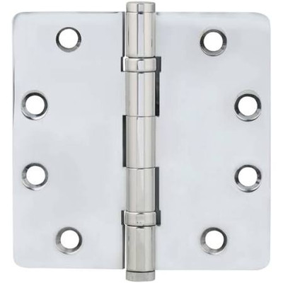 Emtek 96425US10B EMT 96425 US10B 4.5 X 4.5 .25 RAD SOLID BRASS HVY DUTY BB HNG