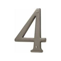 Baldwin 90674102 90674.102 House Number 4, Oil-Rubbed Bronze