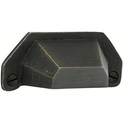 Emtek 86050MB EMT 86050 MB BRONZE BIN PULL 4 IN CTC