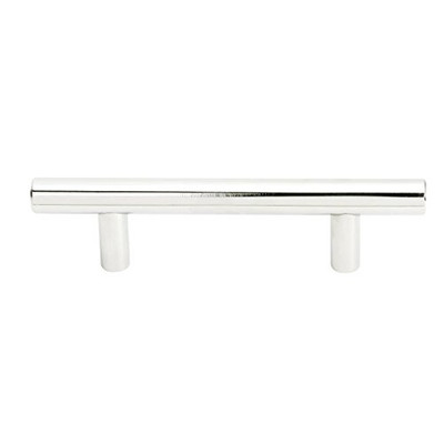 Emtek 86360US26  Mid Century Modern 4" C-to-C Brass Bar Pull - Polished Chrome