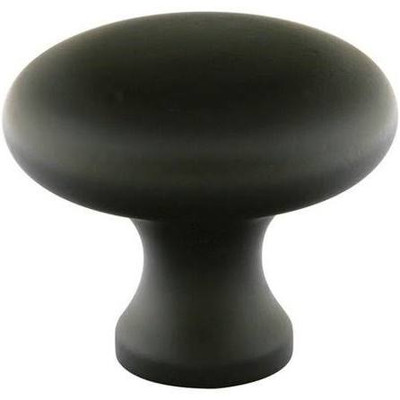 Emtek 86014US19 Providence Mushroom Knob Finish: Black, Size: 1.25" H x 1.25" W x 1.25" D