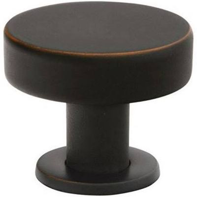 Emtek 86321US10B 86321 Cadet 1" Mid Century Modern Solid Brass Cabinet Knob, Oil Rubbed Bronze