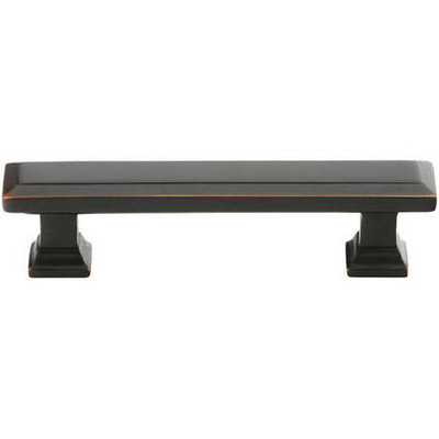 Emtek 86303US14 EMT 86303 US14 GEOMETRIC RECTANGULAR 10 IN CAB PULL