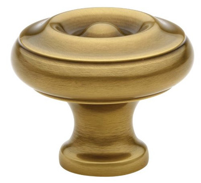 Emtek 86115US7 Waverly Round Knob Finish: French Antique Brass, Size: 1.25" H x 1.25" W x 1.25" D