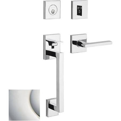 Baldwin 85390055LENT 85390.LENT Minneapolis Left Handed Single Cylinder Keyed Entry Sectional, Lifetime Polished Nickel