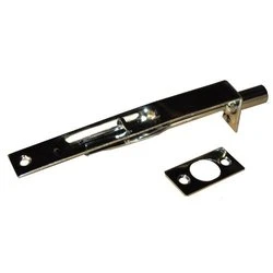 Emtek 8501US15 8501 6" Solid Brass Flush Bolt with Square Corners from the American Class, Satin Nickel