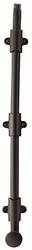 Emtek 8514US10B 8514 24" Surface Bolt with 3 Strikes and Screws, Oil Rubbed Bronze