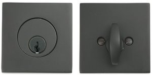 Emtek 8469US10B 8469-US10B Oil Rubbed Bronze Square Style Single Cylinder Deadbolt