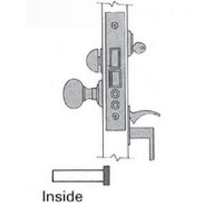 Baldwin 6020050L 6020 050 LH MORT LOCK 2.75 BS LESS CYLINDER