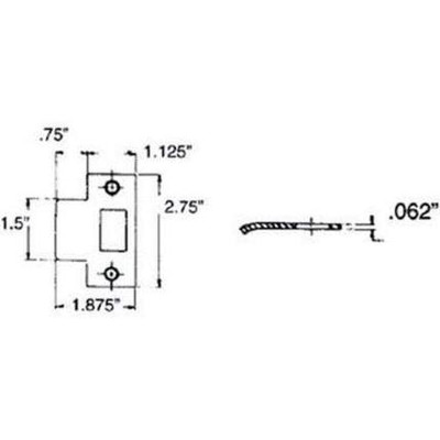 Baldwin 5510055P 5510 055 PRIVACY LATCH 238 ESTATE KNOB