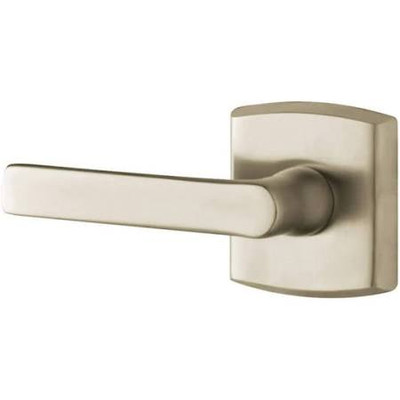 Baldwin 5485V056LMR 5485V.LMR Individual Soho Estate Lever without Rosettes, Lifetime Satin Nickel