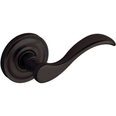 Baldwin 5455V102MR 5455V.MR Pair of Wave Estate Levers without Rosettes, Oil Rubbed Bronze