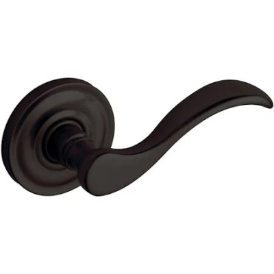 Baldwin 5455V102RMR 5455V.RMR Individual Wave Estate Lever without Rosettes, Oil Rubbed Bronze
