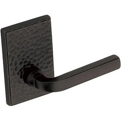 Baldwin 5190190MR 5190 Pair of Estate Levers without Rosettes (Rosette Options Provided - Add to Cart F, Satin Black