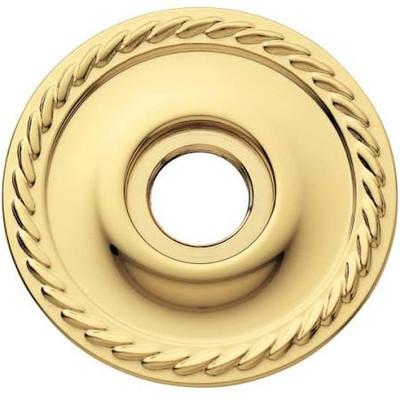 Baldwin 5149003 5149 Pair of Estate Rosettes for Privacy Functions, Lifetime Polished Brass
