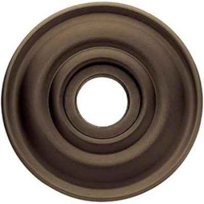 Baldwin 5148031  Non-Lacquered Brass 5002 Pair of Estate Rosettes for Privacy Functions