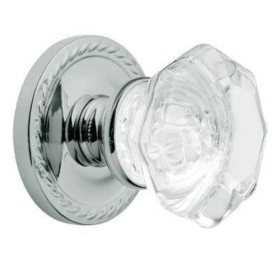 Baldwin 5080260MR  Polished Chrome Pair of Fillmore Estate Door Knobs without Rosettes