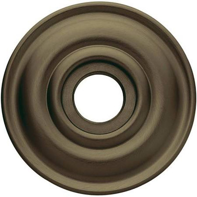 Baldwin 5048050 5048 Pair of Estate Rosettes for Passage Functions, Satin Brass and Black