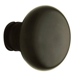 Baldwin 5015190MR 5015 Pair of Estate Knobs without Rosettes, Satin Black